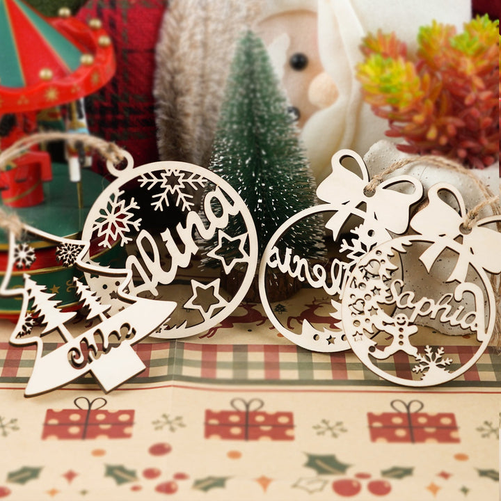 Personalized Christmas Tree Decor Name Ornament
