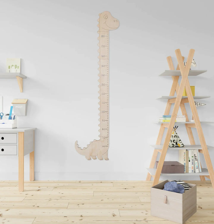 Personalized Wooden Growth Chart - Dinosaur