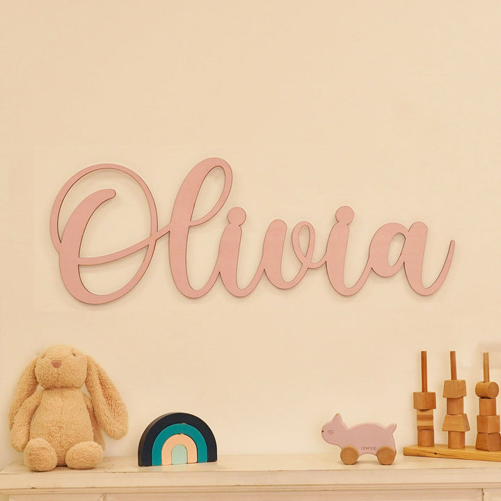 Personalized Name Wood Sign for Wall Decor